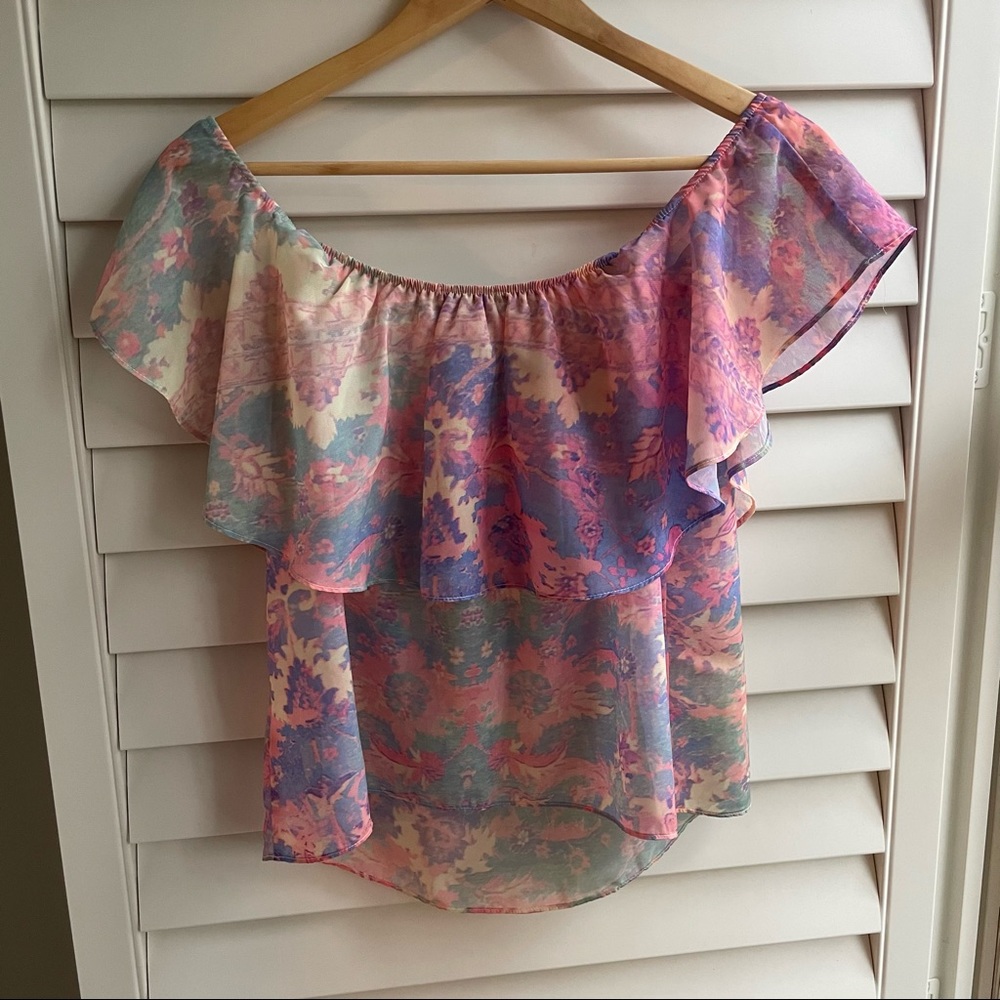 Pink off the shoulder Show Me Your Mumu Top